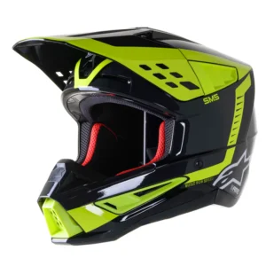 SM5 BEAM HELMET BLACK/WHITE/GREY/FLURO YELLOW 58 (M)