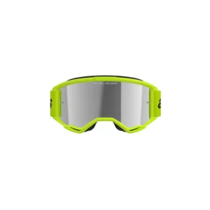 ALIPINESTARS VISION 3 WORDMARK GOGGLE | FLURO YELLOW (5299) | MIRROR SILVER LENS